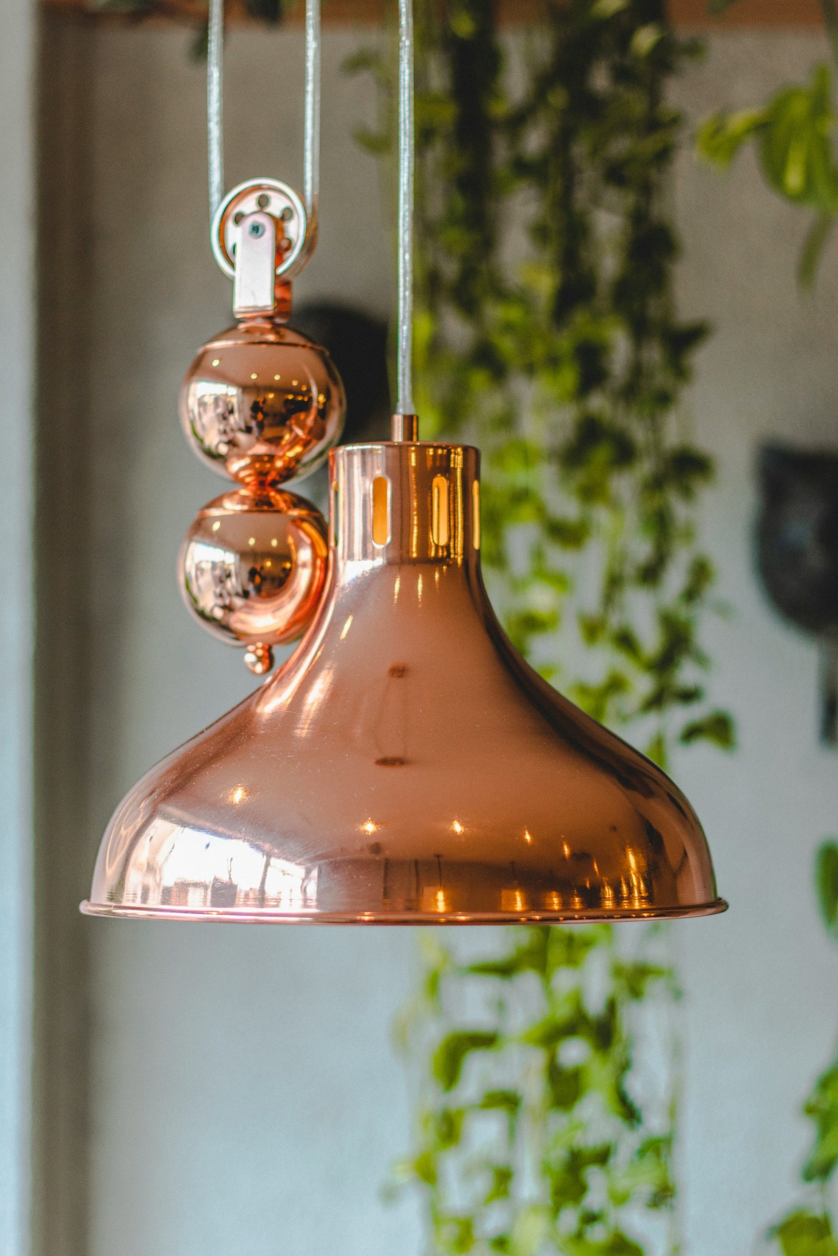 Lampe déco cuivre