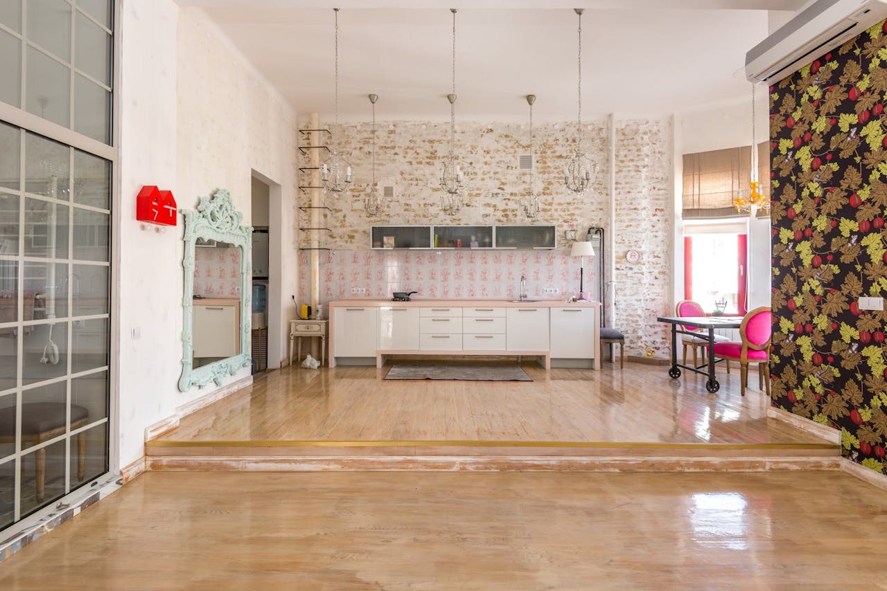 Papier peint cuisine loft