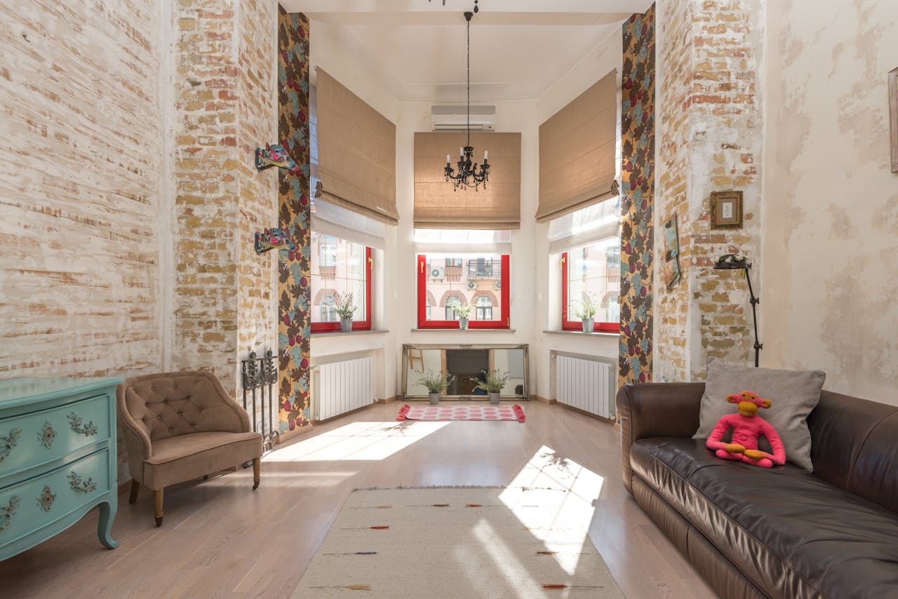 Papier peint loft rough luxe
