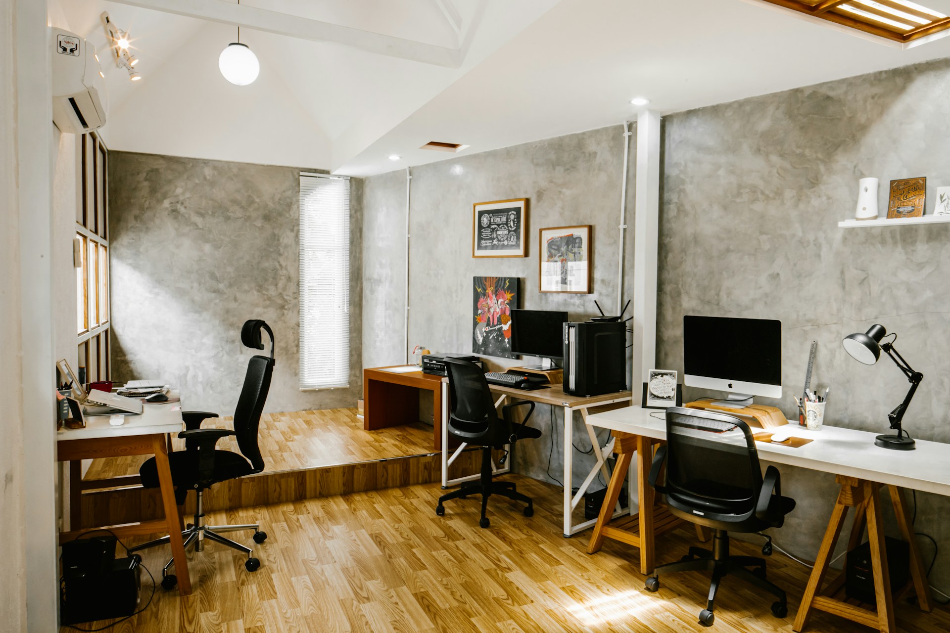 Papier peint rough luxe bureau loft